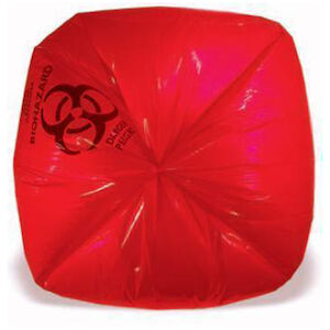 BAG BIOHAZARD 40 X 48 45 GA RED 250/CS